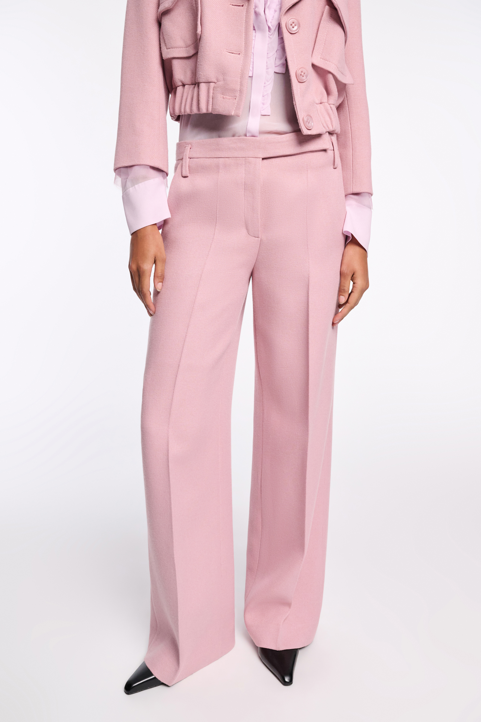 Dorothee Schumacher Hose mit weitem Bein lilac