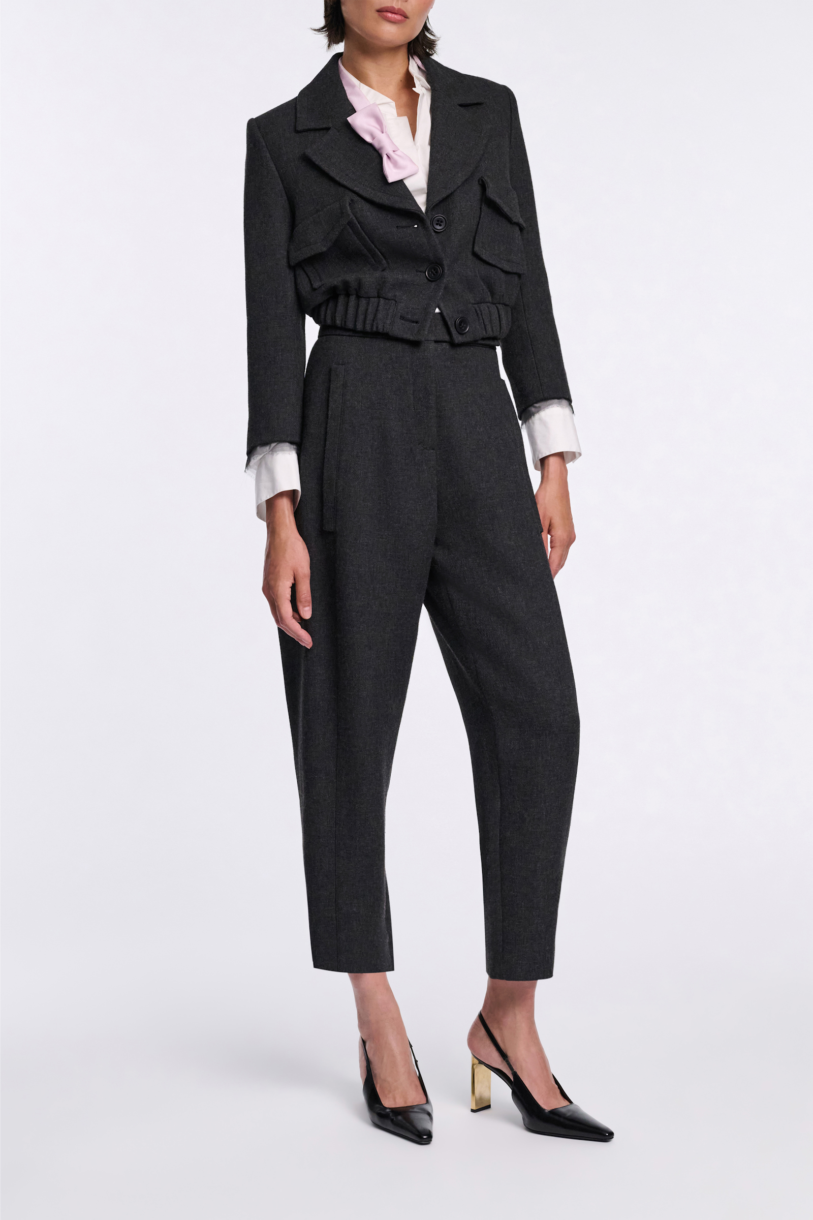 Dorothee Schumacher Peg Top Hose charcoal melange