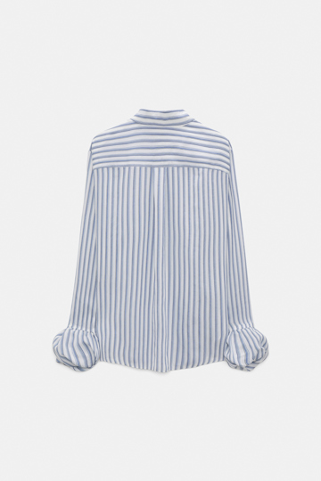 Dorothee Schumacher Blouse with balloon cuffs white sky mix