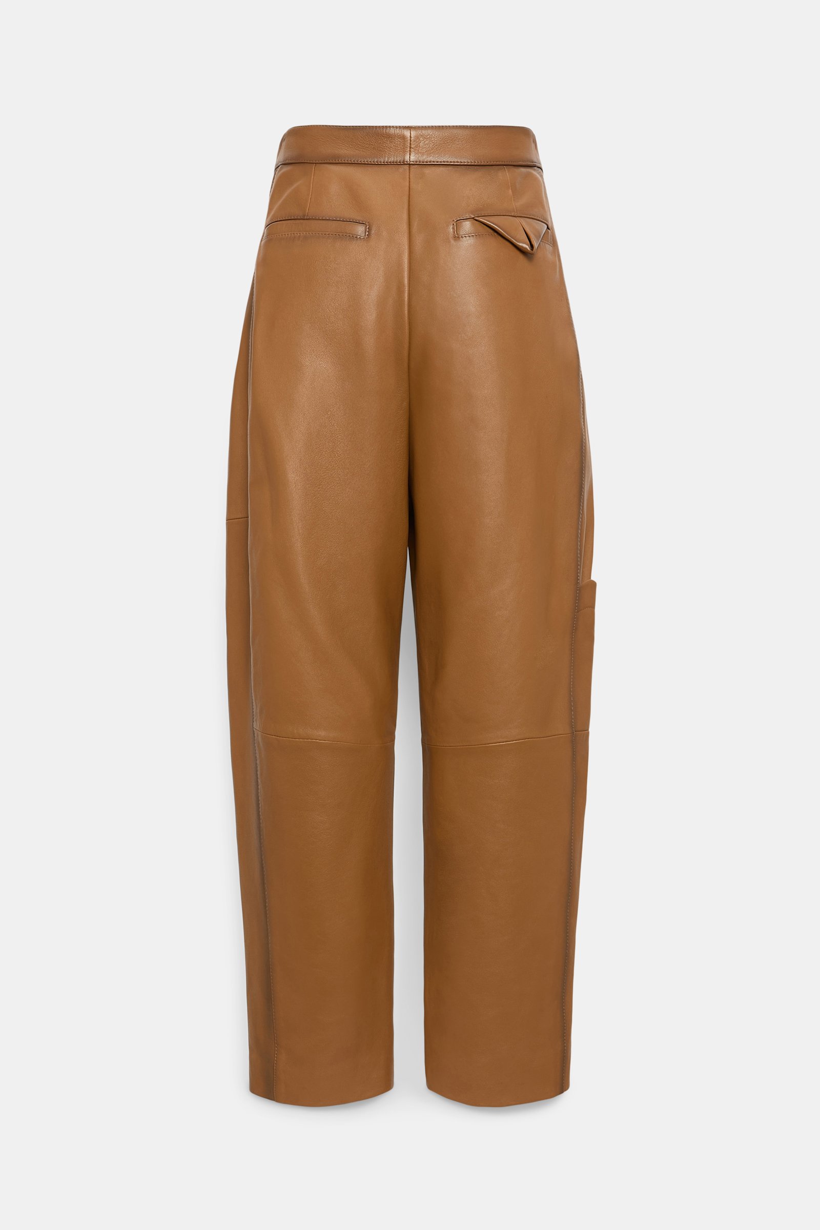 Dorothee Schumacher Peg top leather pants terra
