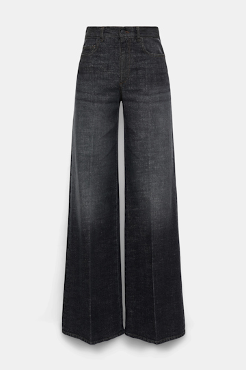 Dorothee Schumacher Long, wide Denim stone black denim