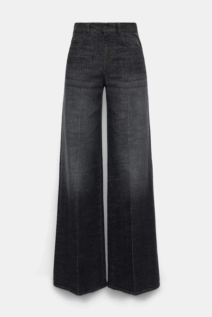 Dorothee Schumacher Long, wide Denim stone black denim