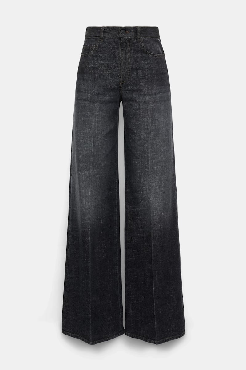 Dorothee Schumacher Wide Leg Jeans In Gray