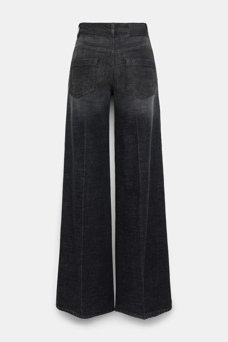 Dorothee Schumacher Long, wide Denim stone black denim
