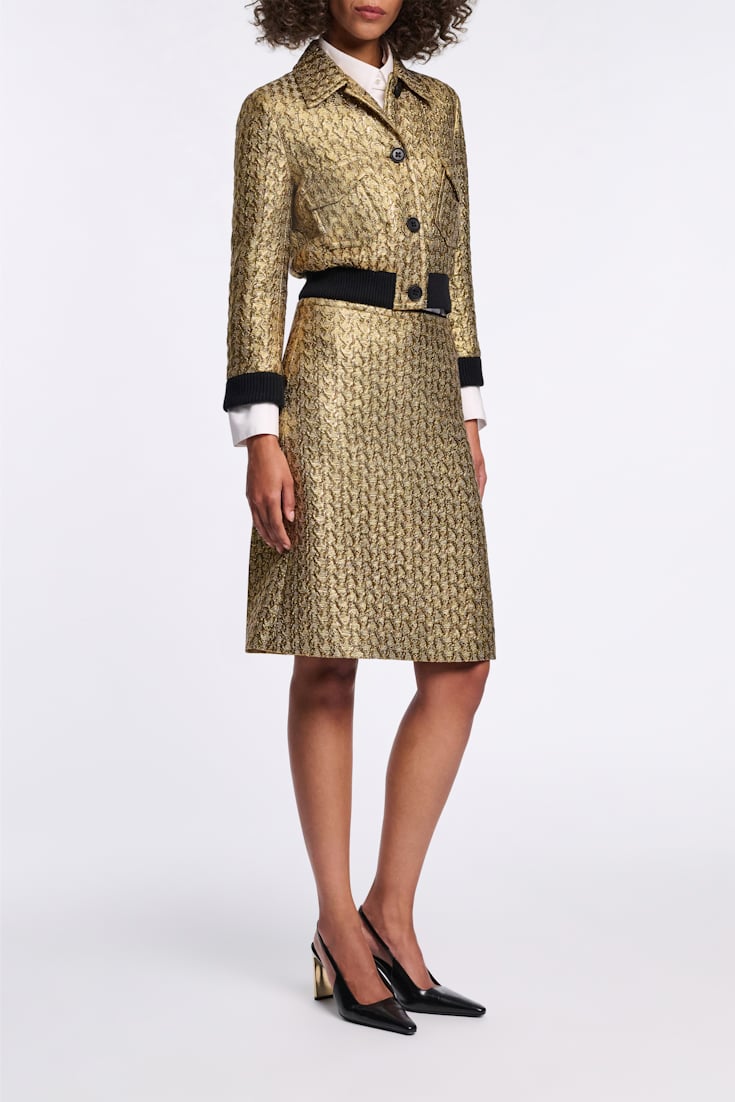 Dorothee Schumacher Goldene Lurexjacke gold