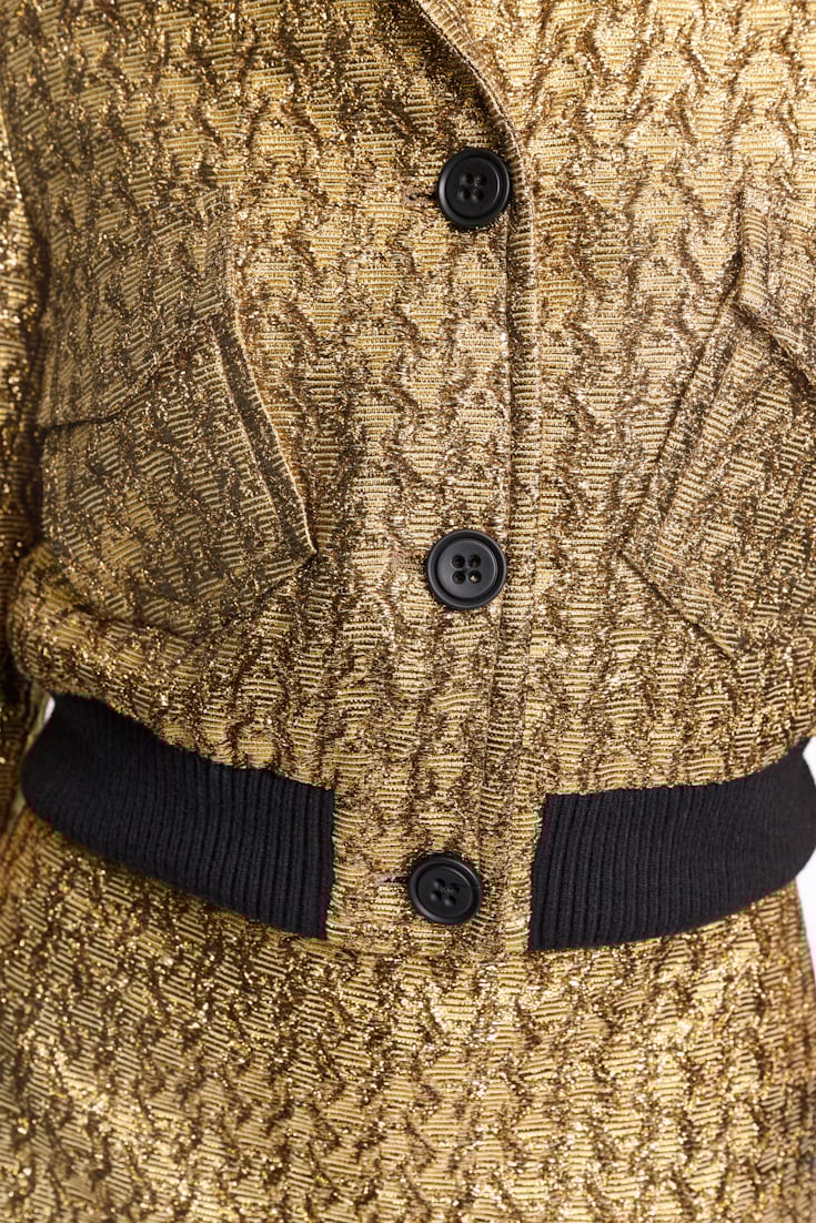 Dorothee Schumacher Goldene Lurexjacke gold