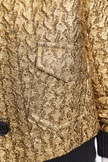 Dorothee Schumacher Golden Lurex blouson jacket gold
