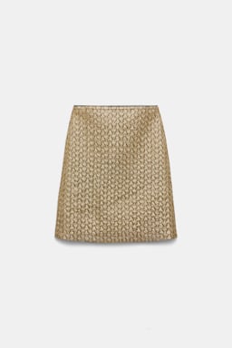 Dorothee Schumacher Goldener Mini-Lurexrock gold