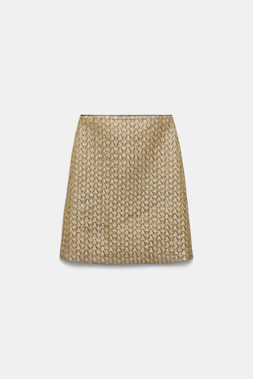 Dorothee Schumacher Goldener Mini-Lurexrock gold