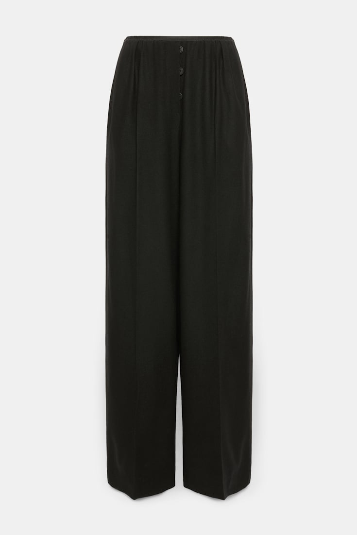 Dorothee Schumacher Lightweight wool trousers pure black