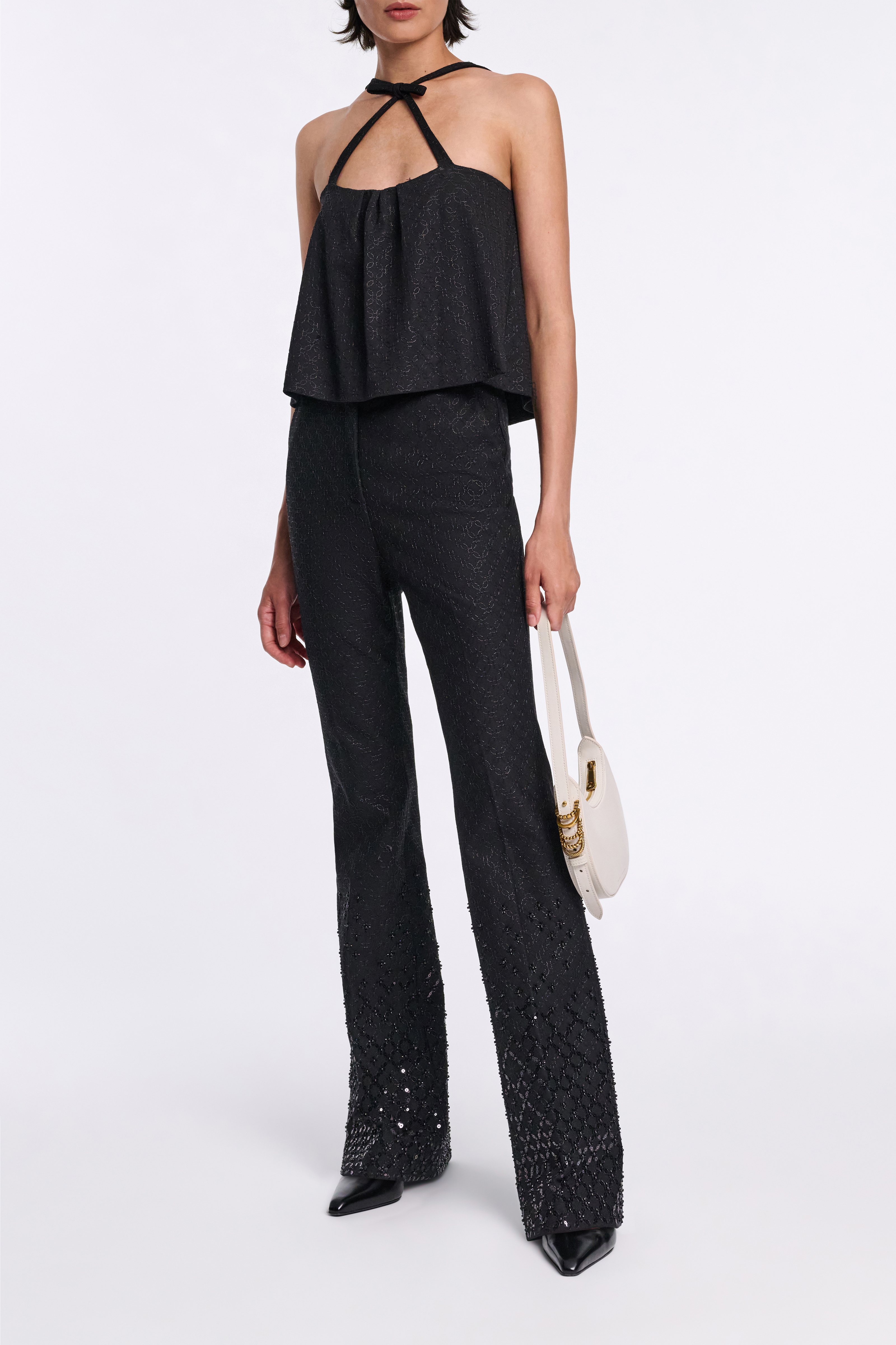 Dorothee Schumacher Embroidered tank top with bow