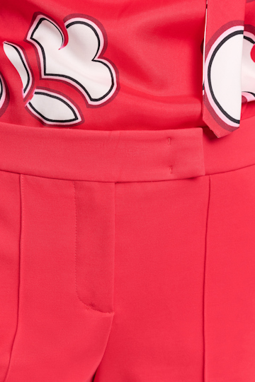 Dorothee Schumacher Hose mit weitem Bein aus Punto Milano lipstick red