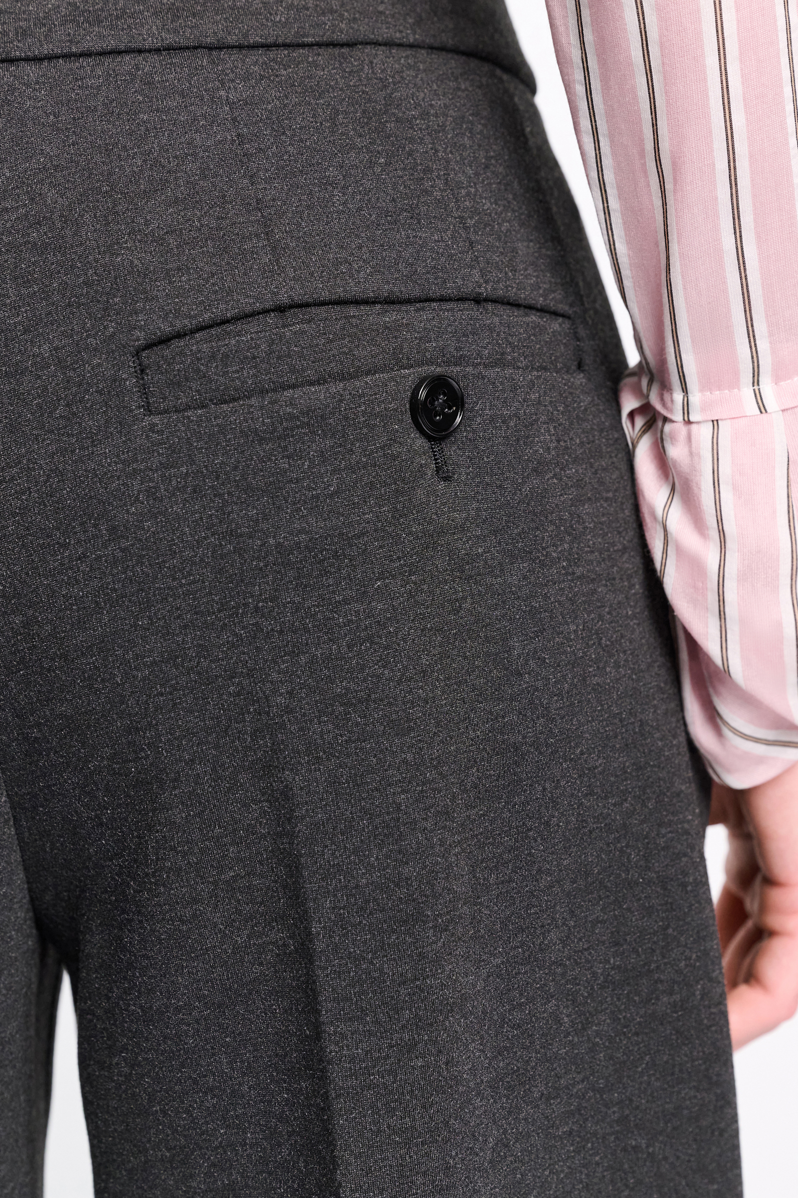 Dorothee Schumacher Hose mit weitem Bein aus Punto Milano charcoal melange