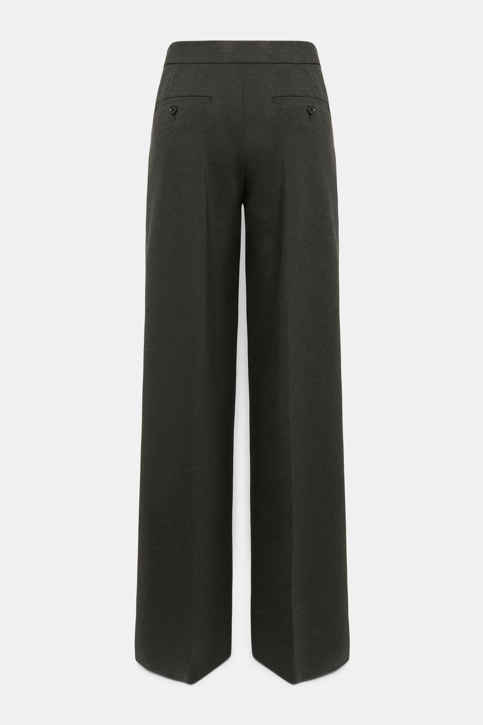 Dorothee Schumacher Hose mit weitem Bein aus Punto Milano charcoal melange