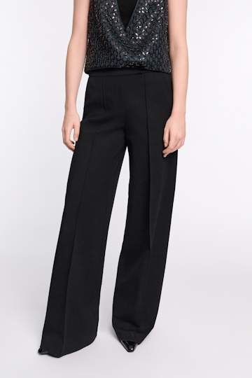 Dorothee Schumacher Wide leg pants in Punto Milano pure black