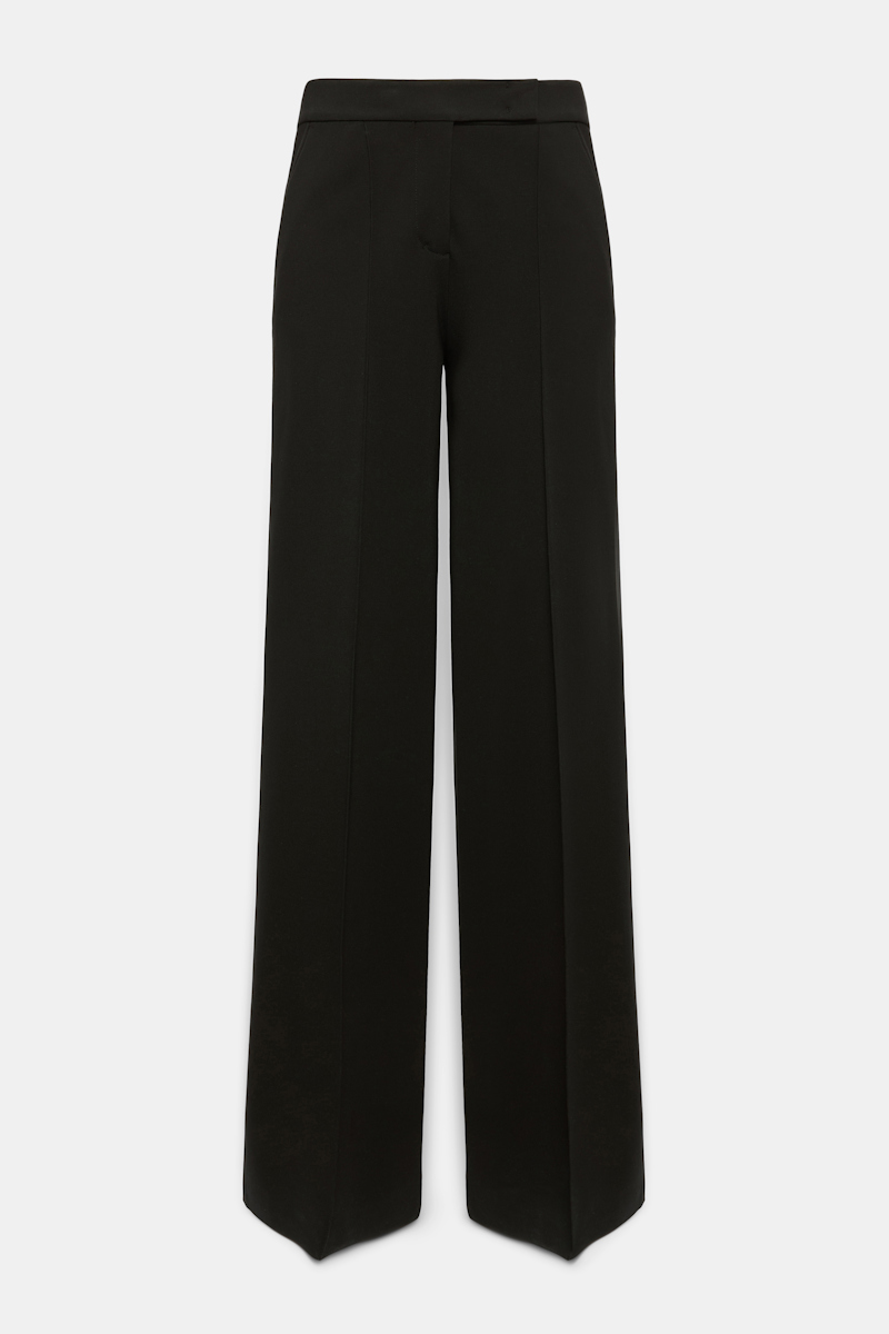 Dorothee Schumacher Wide Leg Pants In Punto Milano In Black
