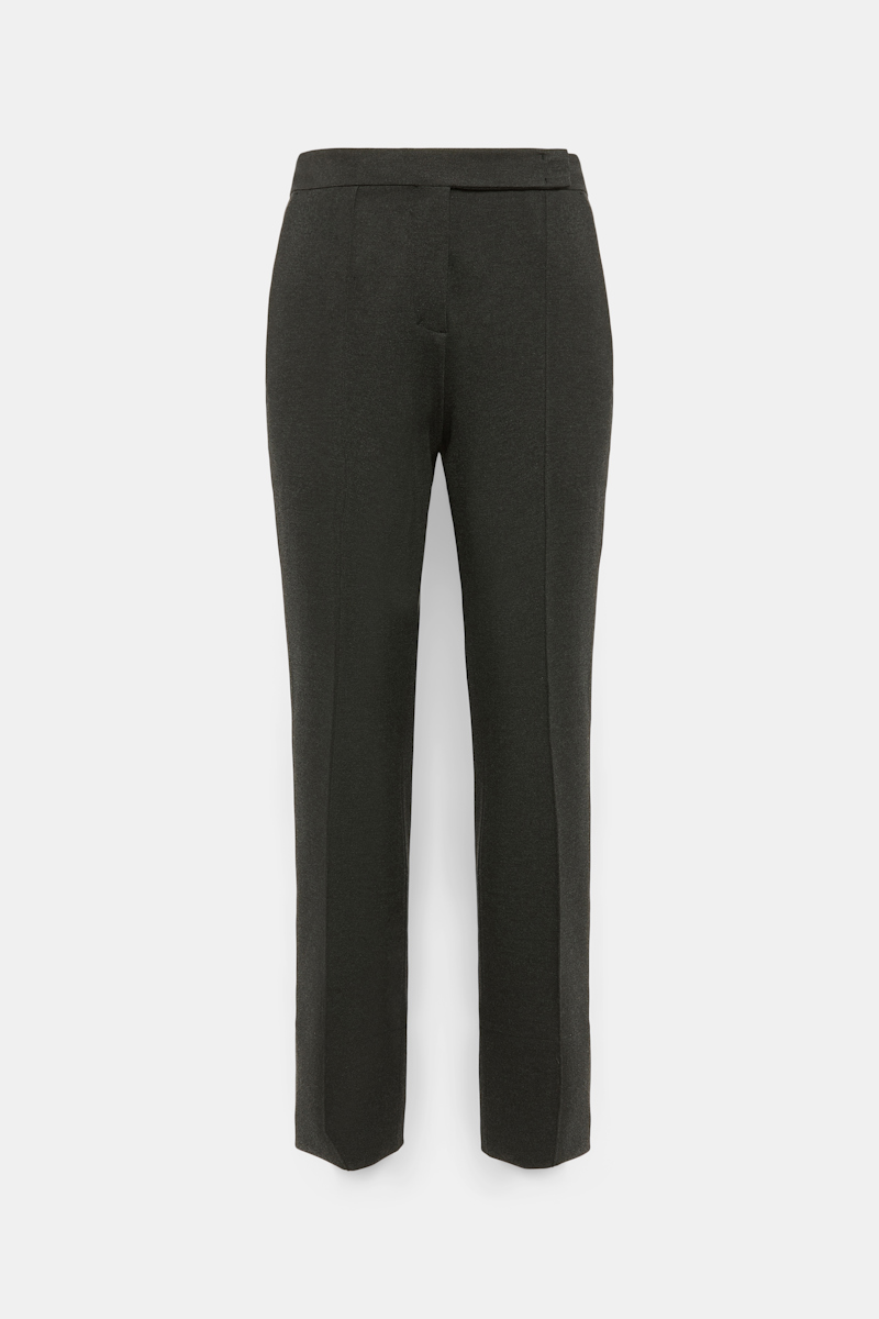 Dorothee Schumacher Slim Fit Pants In Punto Milano In Gray