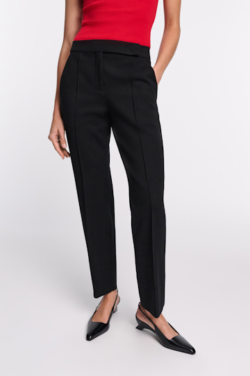 Dorothee Schumacher Slim fit pants in Punto Milano pure black