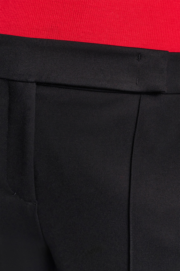 Dorothee Schumacher Hose mit schmalem Bein aus Punto Milano pure black