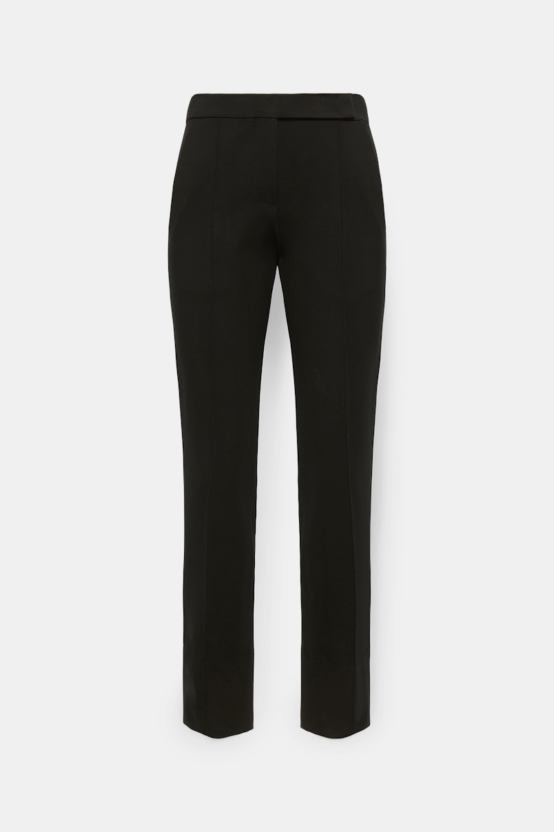 Dorothee Schumacher Slim Fit Pants In Punto Milano In Black