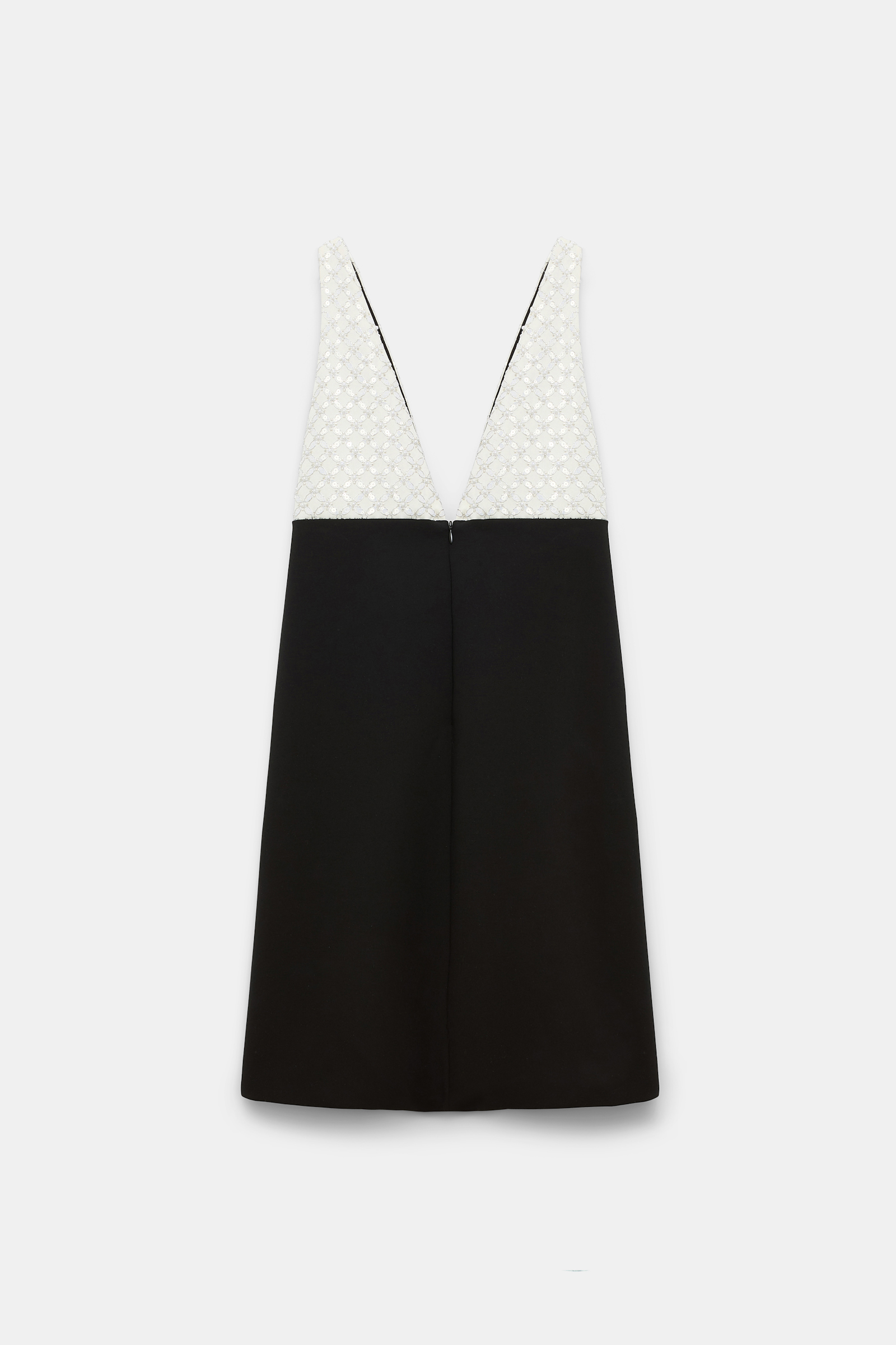 Dorothee Schumacher Sequin embellished dress in Punto Milano black-offwhite