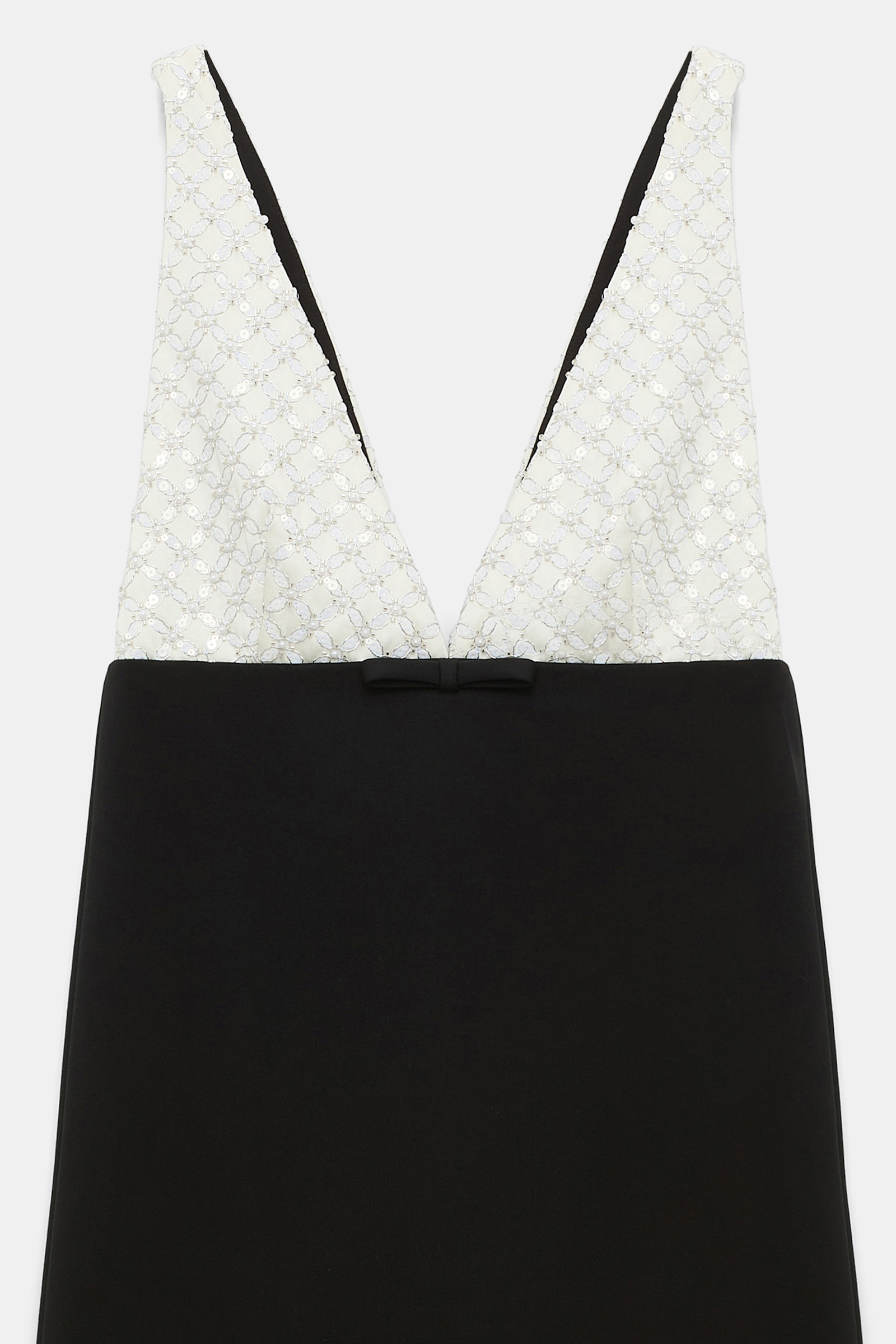 Dorothee Schumacher Sequin embellished dress in Punto Milano black-offwhite