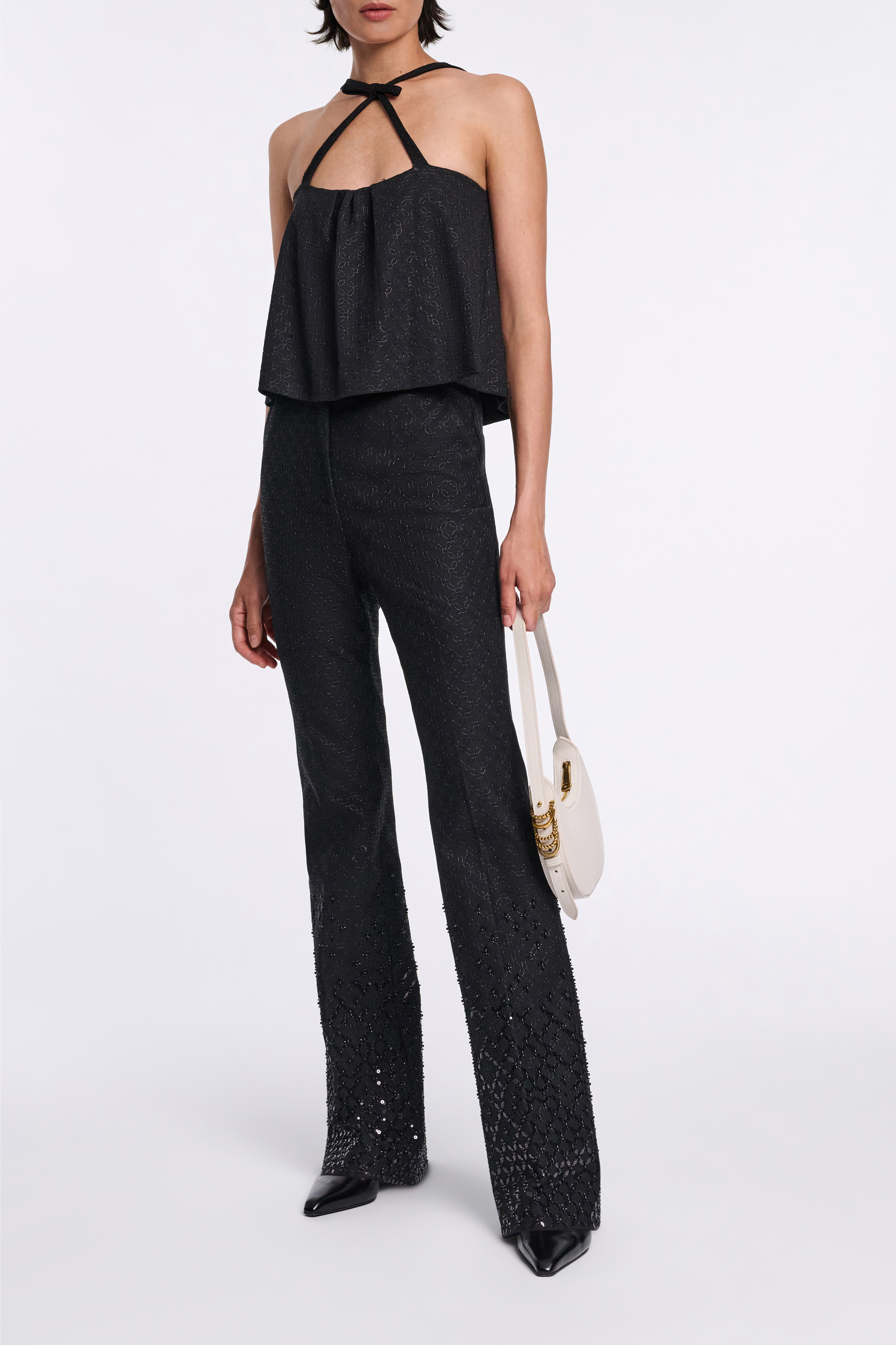 Dorothee Schumacher DÃ©gradÃ© sequin embellished flares in Punto