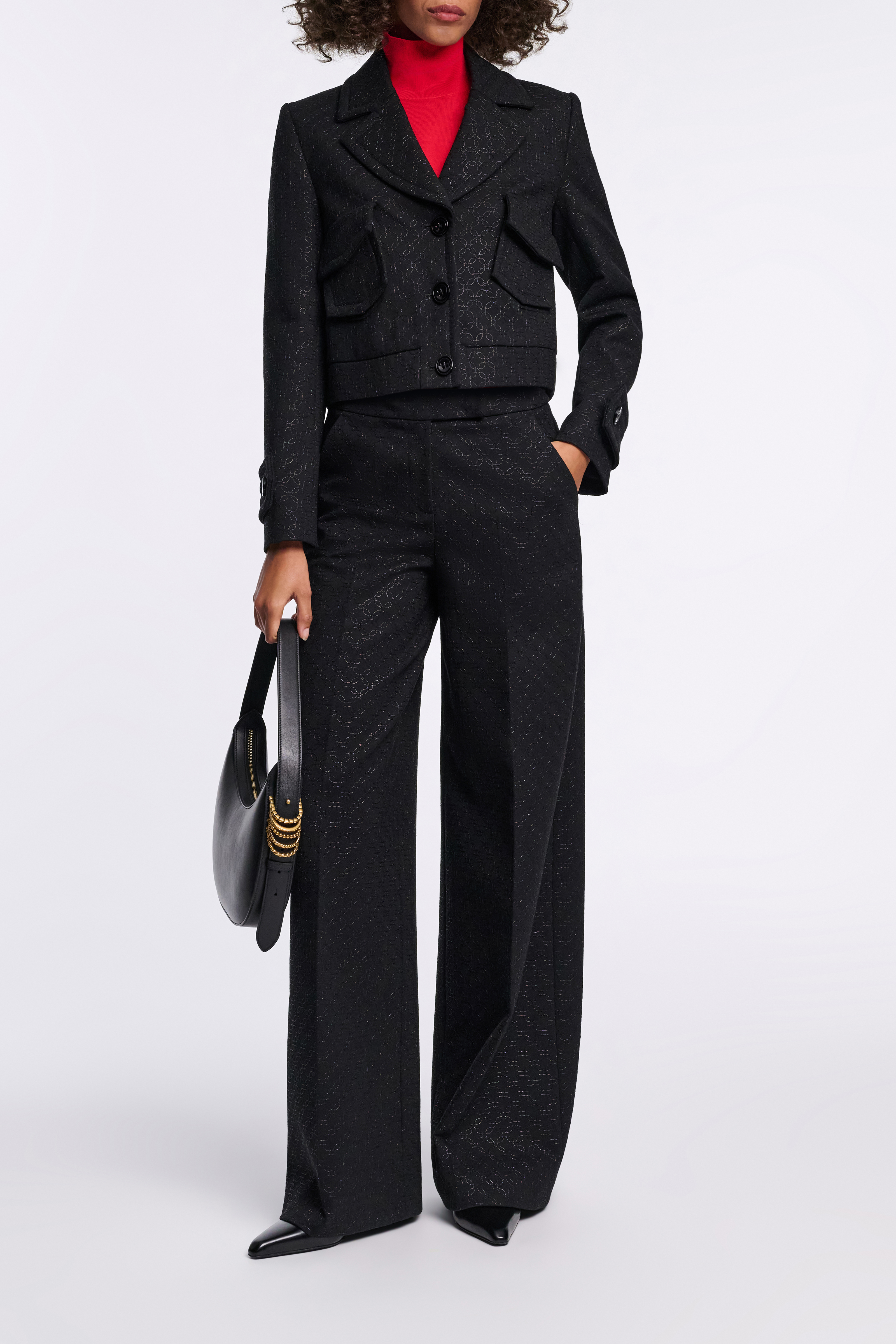 Dorothee Schumacher Embroidered wide leg pants in Punto