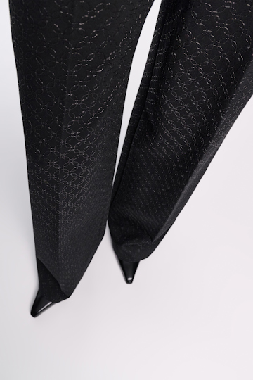 Dorothee Schumacher Embroidered wide leg pants in Punto Milano pure black