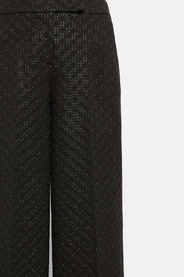 Dorothee Schumacher Embroidered wide leg pants in Punto Milano pure black
