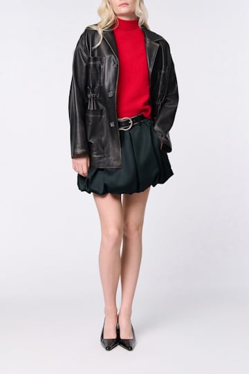 Dorothee Schumacher Mini-Ballonrock aus Duchesse graphite