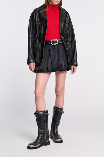 Dorothee Schumacher Mini-Ballonrock aus Duchesse graphite