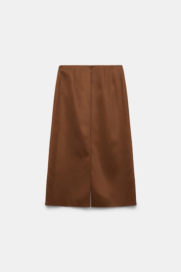 Dorothee Schumacher Pencilskirt mit Schlitzen aus Duchesse terra