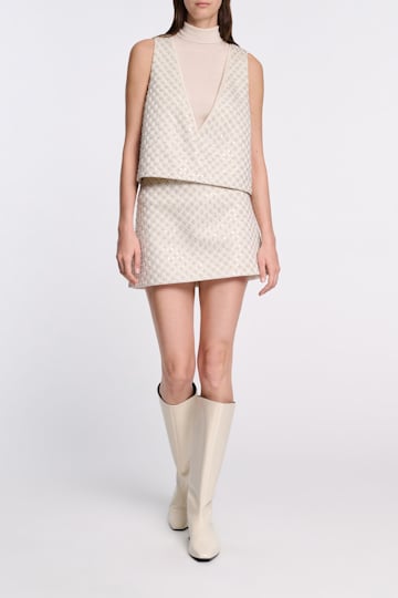 Dorothee Schumacher Minirock aus besticktem Duchesse pearl