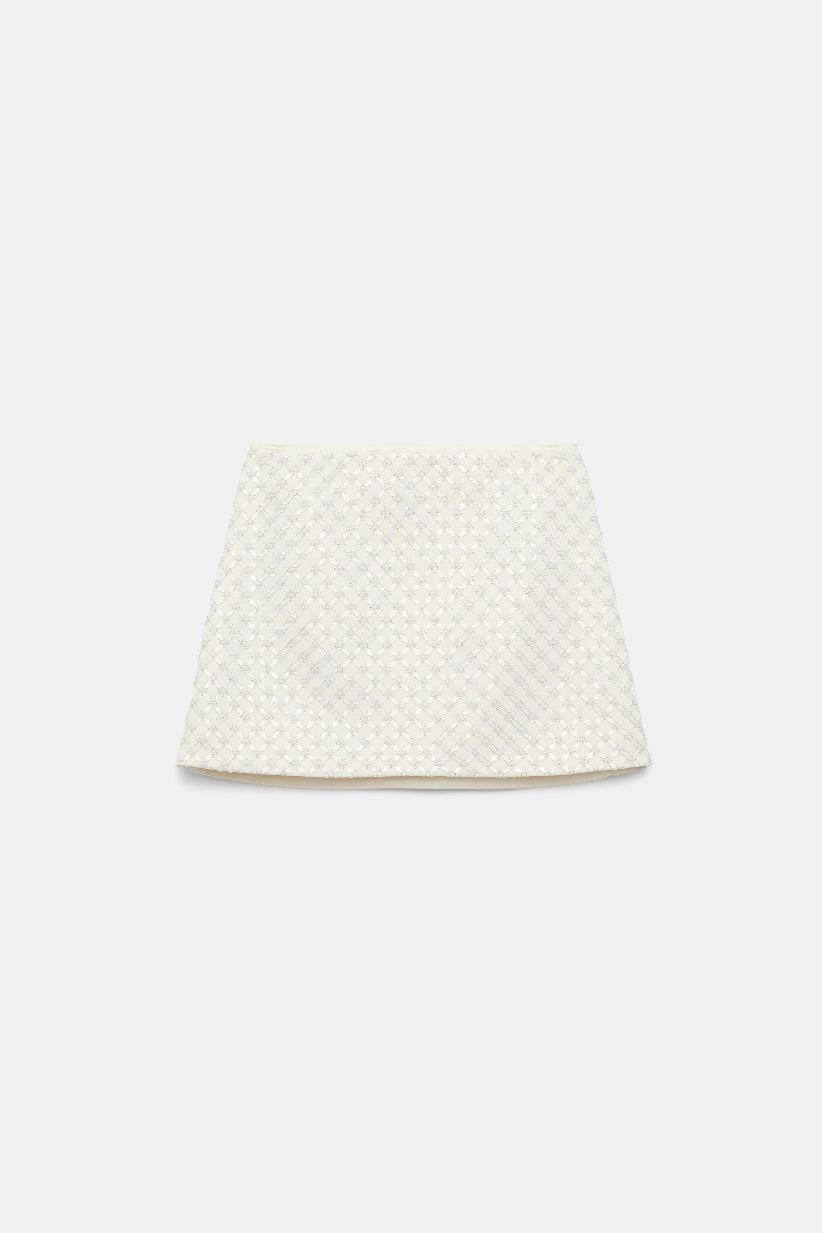 Dorothee Schumacher Sequin embellished mini-skirt in Duchesse pearl