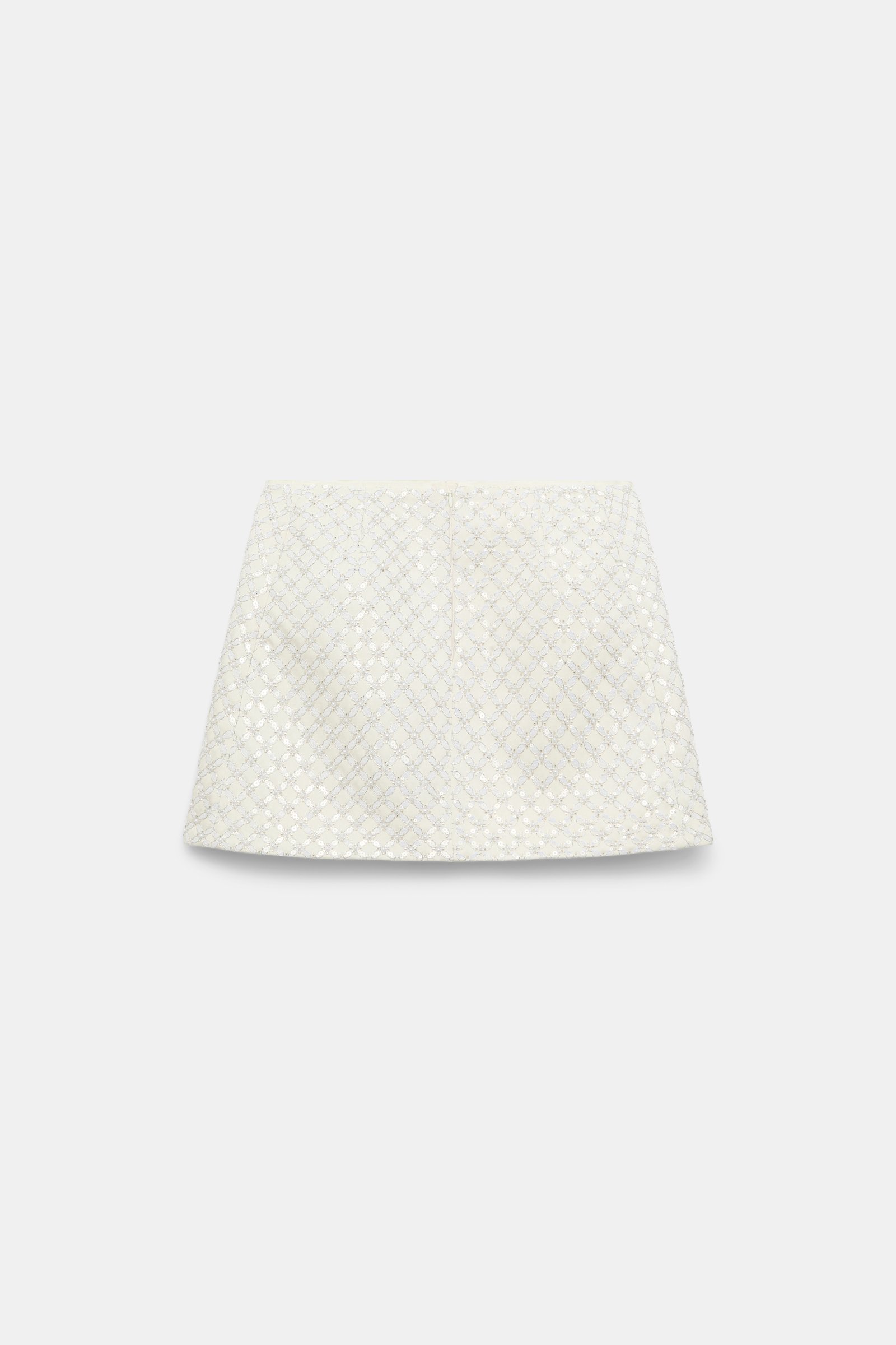 Dorothee Schumacher Sequin embellished mini-skirt in Duchesse pearl