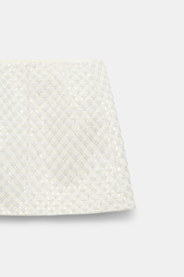 Dorothee Schumacher Minirock aus besticktem Duchesse pearl