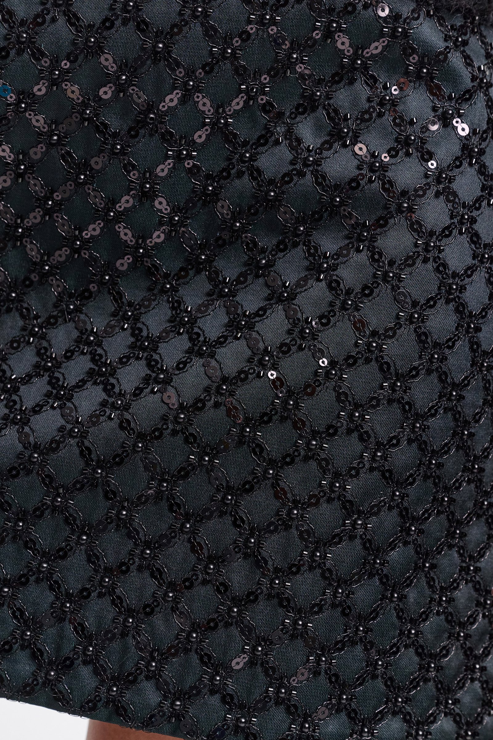 Dorothee Schumacher Sequin embellished mini-skirt in Duchesse graphite