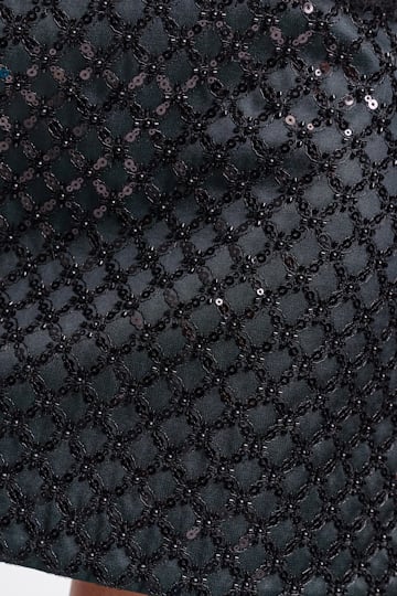 Dorothee Schumacher Minirock aus besticktem Duchesse graphite