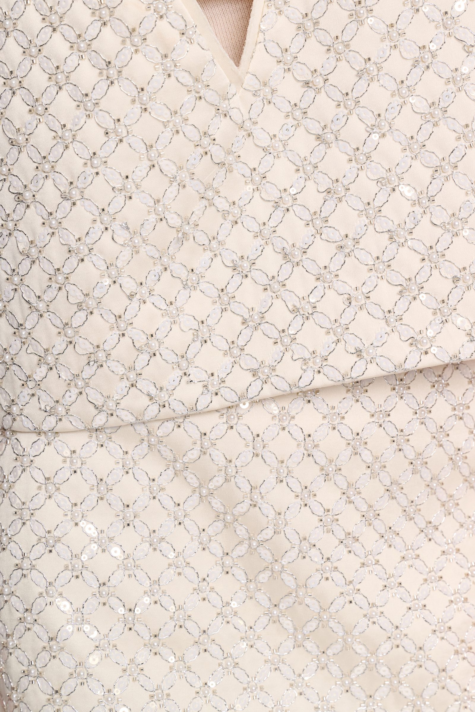 Dorothee Schumacher Cropped Top aus besticktem Duchesse pearl