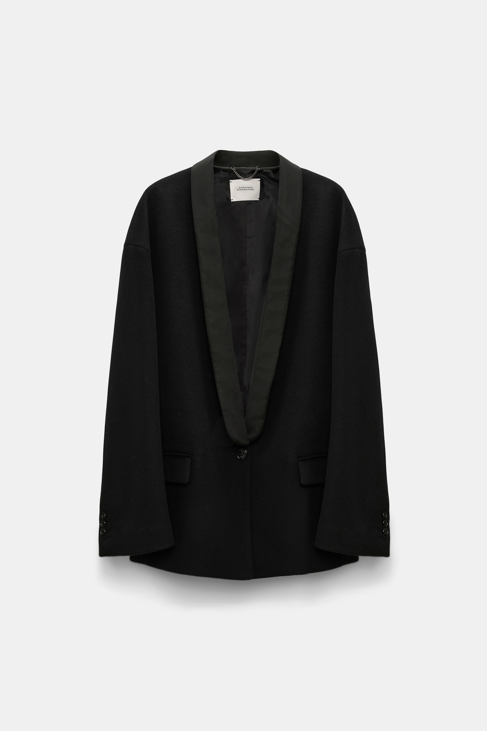 Dorothee Schumacher Oversized Smoking Blazer pure black