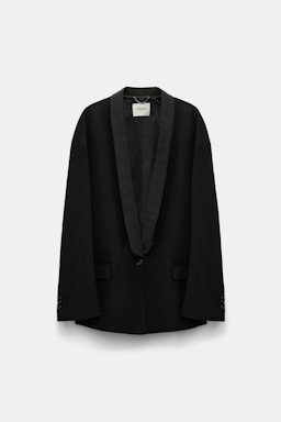 Dorothee Schumacher Oversized Smoking Blazer pure black