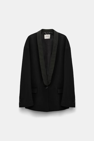 Dorothee Schumacher Oversized Smoking Blazer pure black
