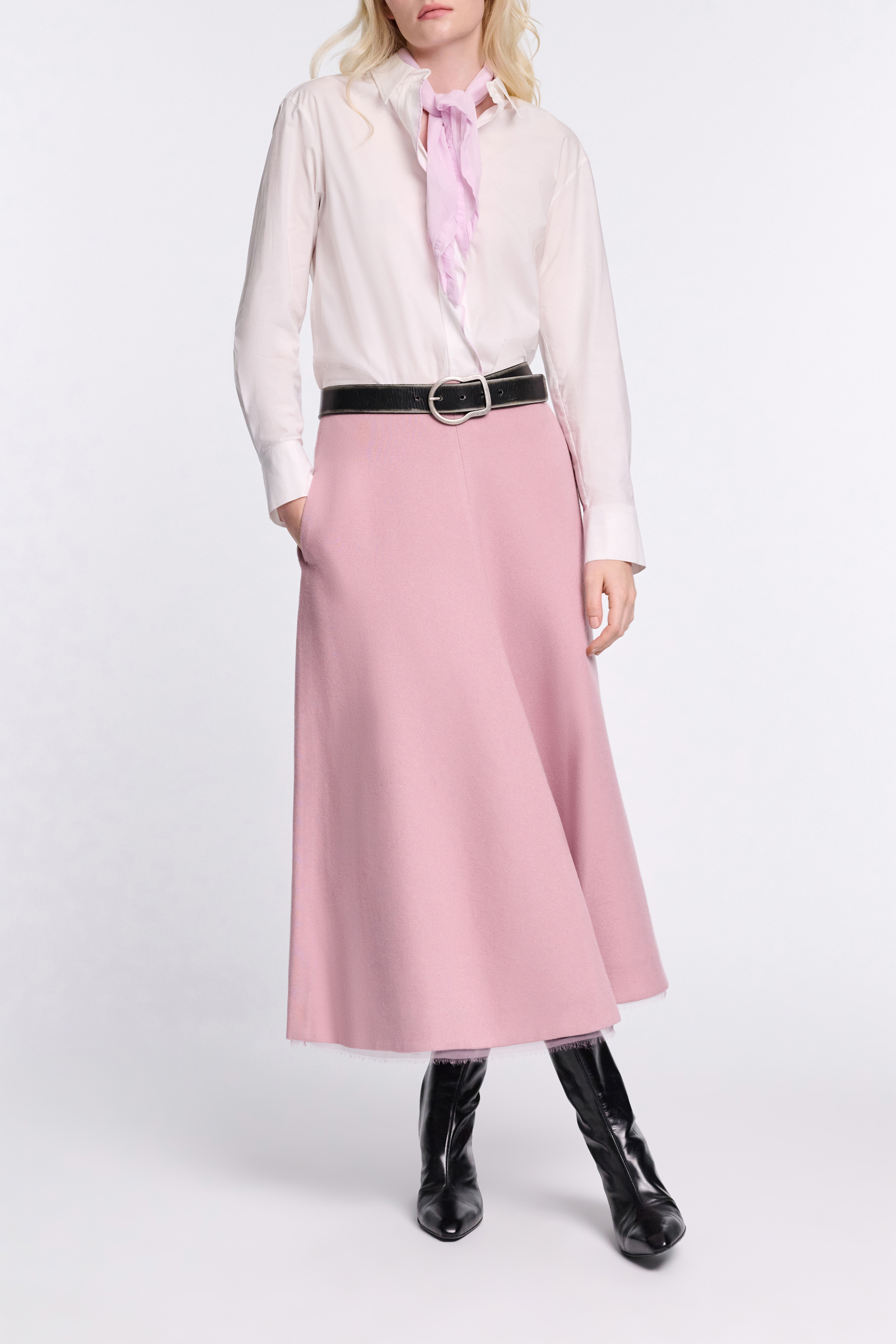 Dorothee Schumacher Hemd aus Baumwoll-Popeline white lilac