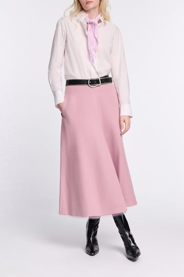 Dorothee Schumacher Hemd aus Baumwoll-Popeline white lilac