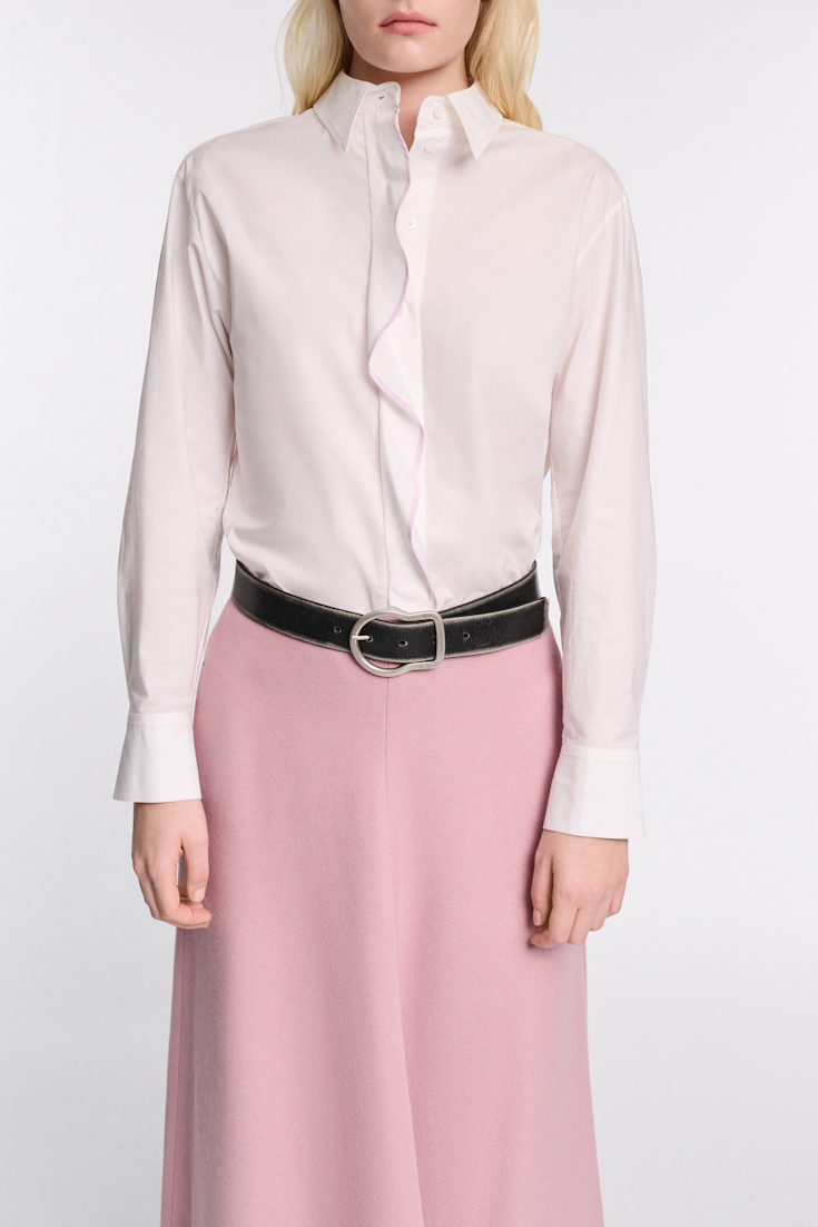 Dorothee Schumacher Hemd aus Baumwoll-Popeline white lilac