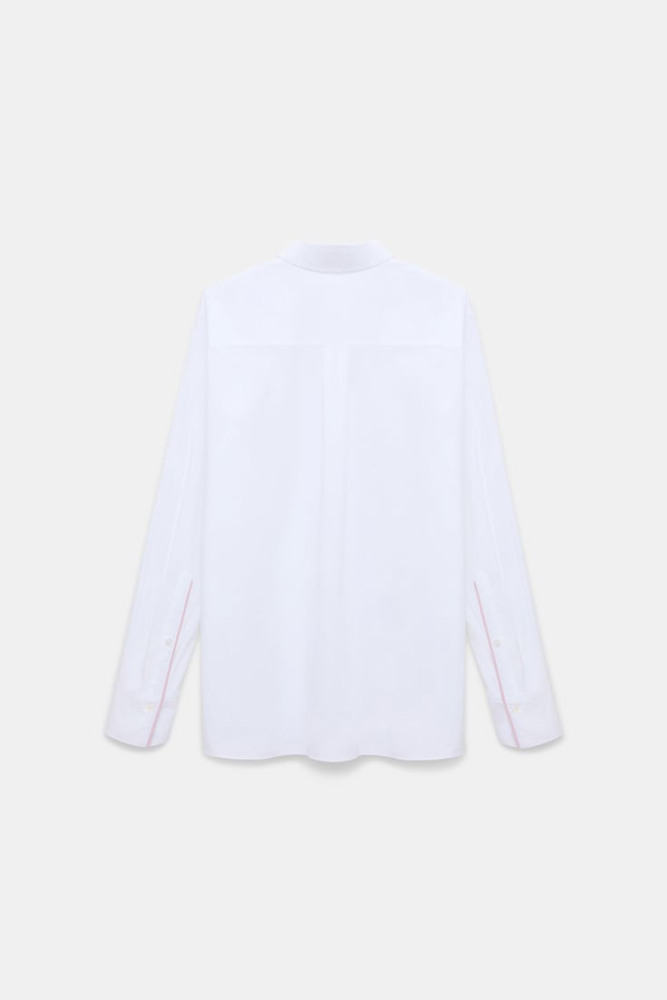 Dorothee Schumacher Hemd aus Baumwoll-Popeline white lilac