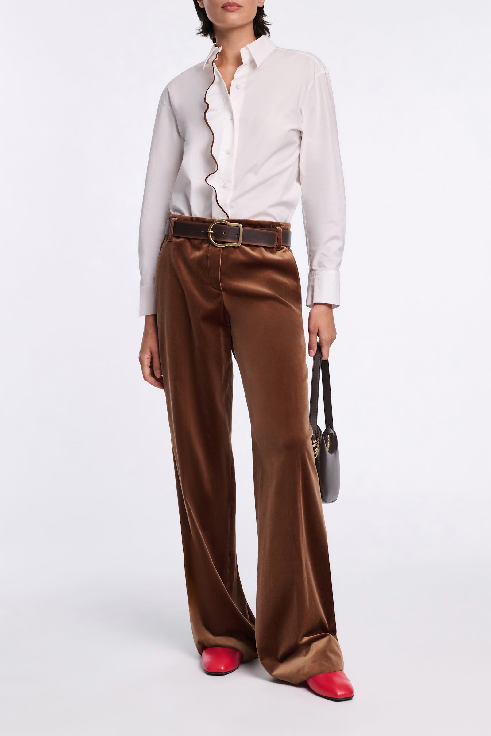 Dorothee Schumacher Hemd aus Baumwoll-Popeline white terra