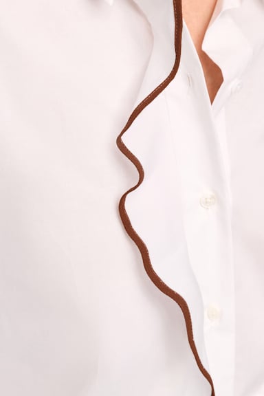 Dorothee Schumacher Hemd aus Baumwoll-Popeline white terra