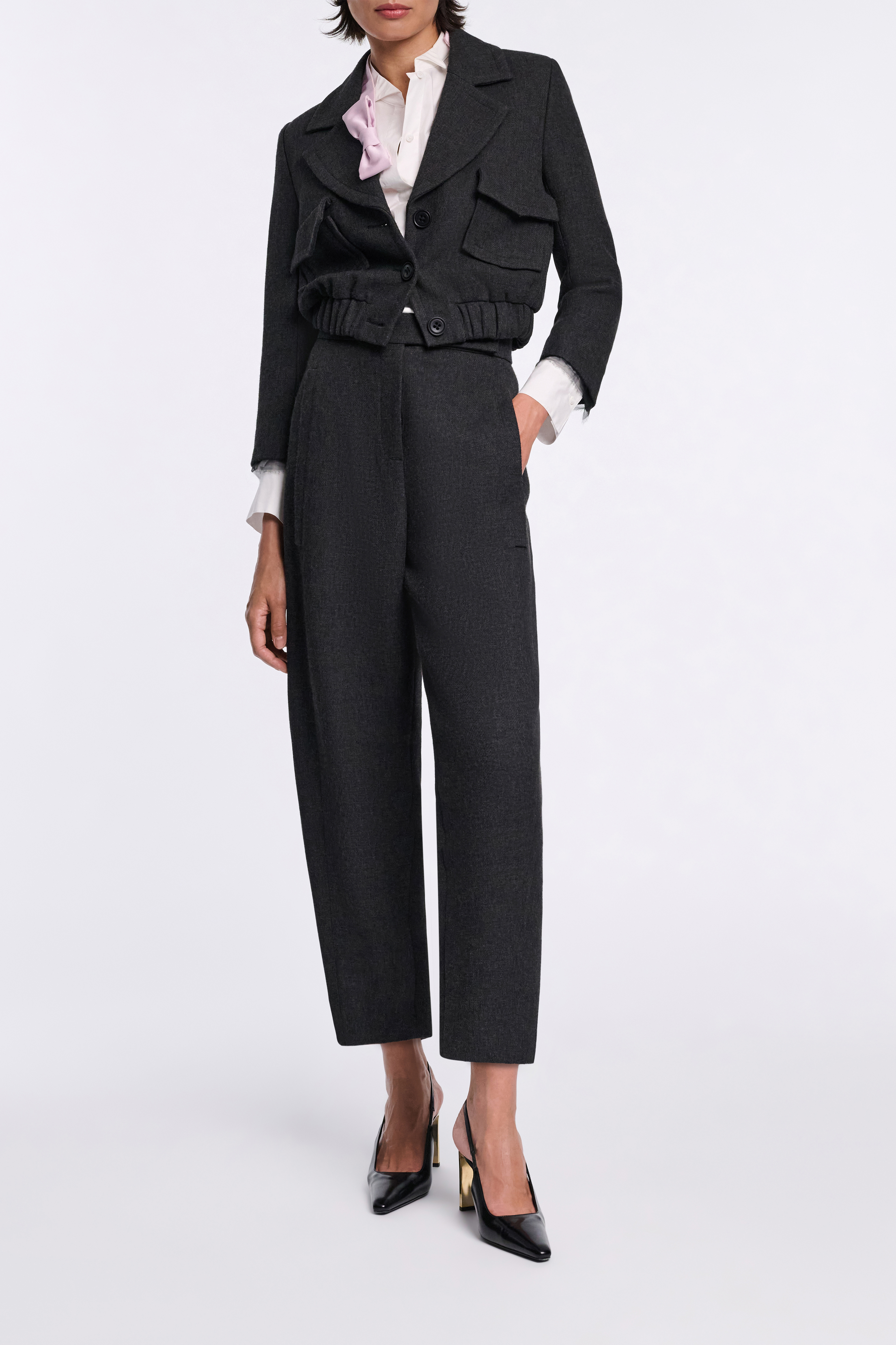 Dorothee Schumacher Cotton poplin shirt with bowtie